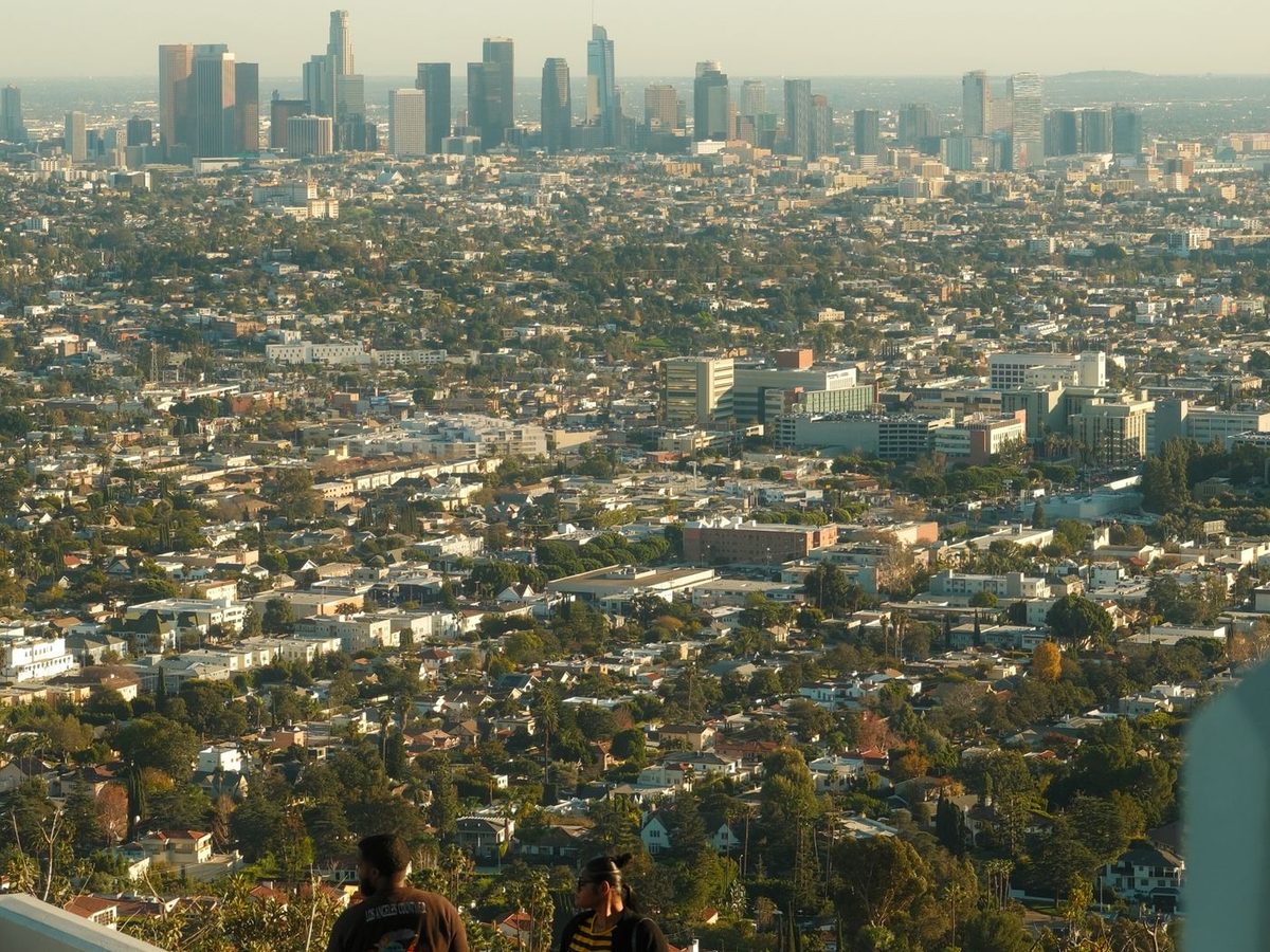 The Los Angeles skyline seen from Griffith Observatory